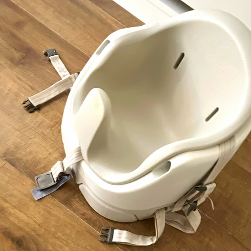 White baby booster - baby, seat