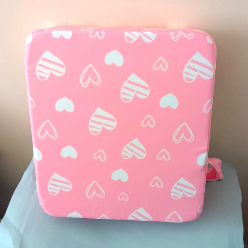 Pink white heart pattern - pink,